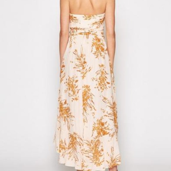 SOLD -JOIE ARNEY SILK FLORAL HALTER MIDI DRESS NWT - Picture 6 of 9